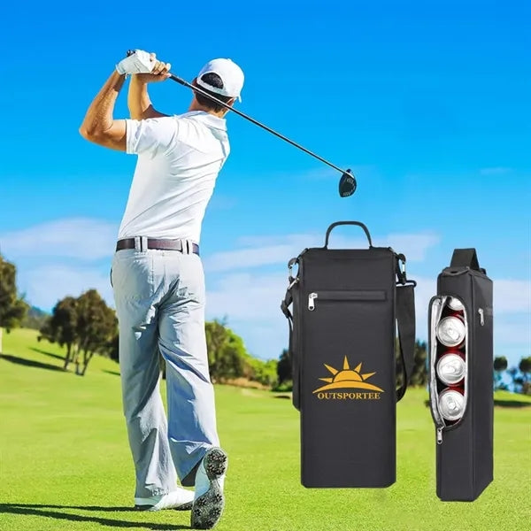 Golf Cooler Bag Holds 6 Pack of Cans