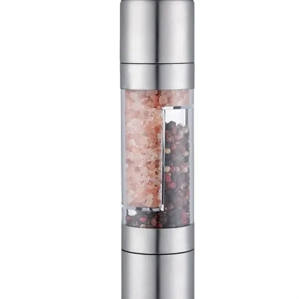 2 in 1 Double Head Stainless Steel Salt and Pepper Grinder