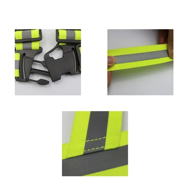 Reflective Running Vest Adjustable Lightweight Safety