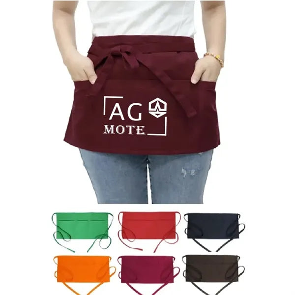 Waitress Apron With 3 Pockets