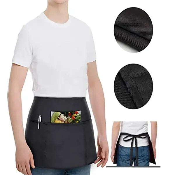 Waitress Apron With 3 Pockets