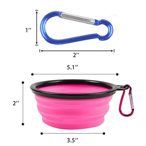 Portable Foldable Pet Bowl Leakproof Travel Home Use Feeder