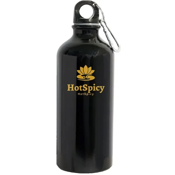 22oz Aluminum Sports Water Bottle with Carabiner