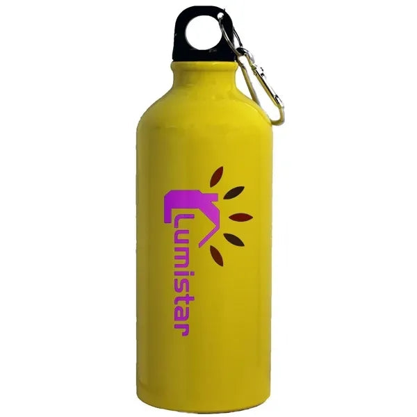 22oz Aluminum Sports Water Bottle with Carabiner