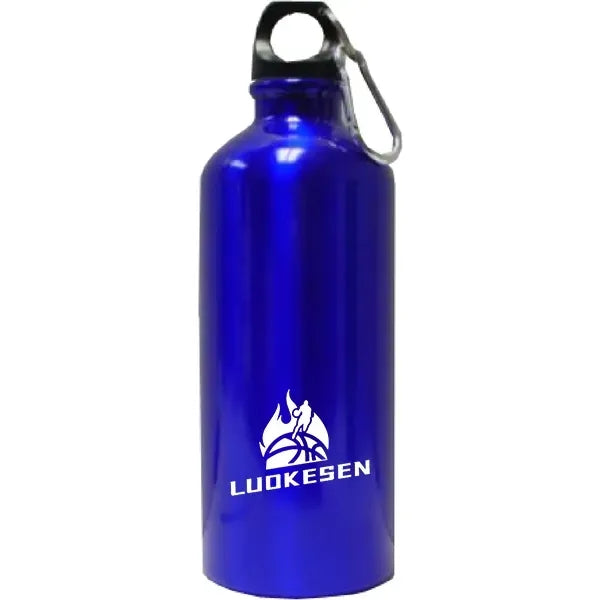 22oz Aluminum Sports Water Bottle with Carabiner