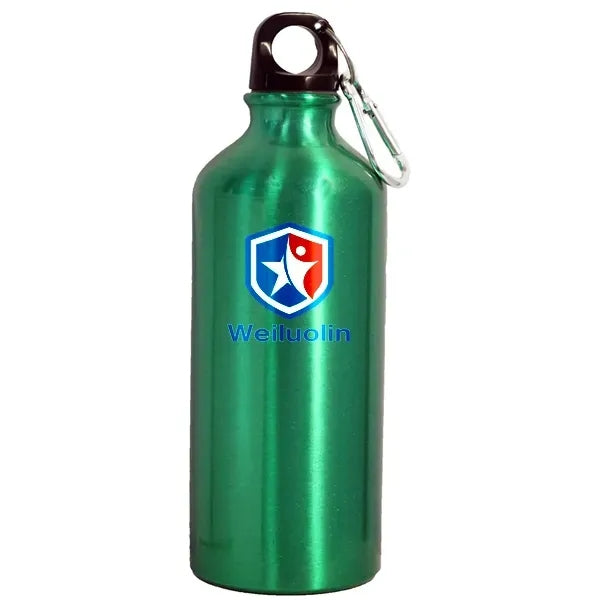 22oz Aluminum Sports Water Bottle with Carabiner