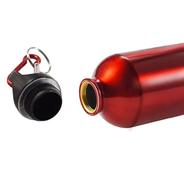 22oz Aluminum Sports Water Bottle with Carabiner