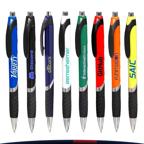 Louis Rubber Grip Plastic Ballpoint Pen