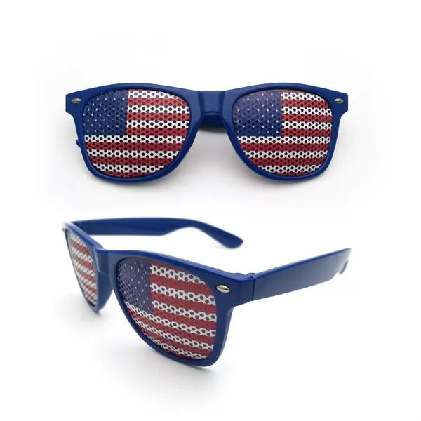 American Flag Neon Billboard Sunglasses