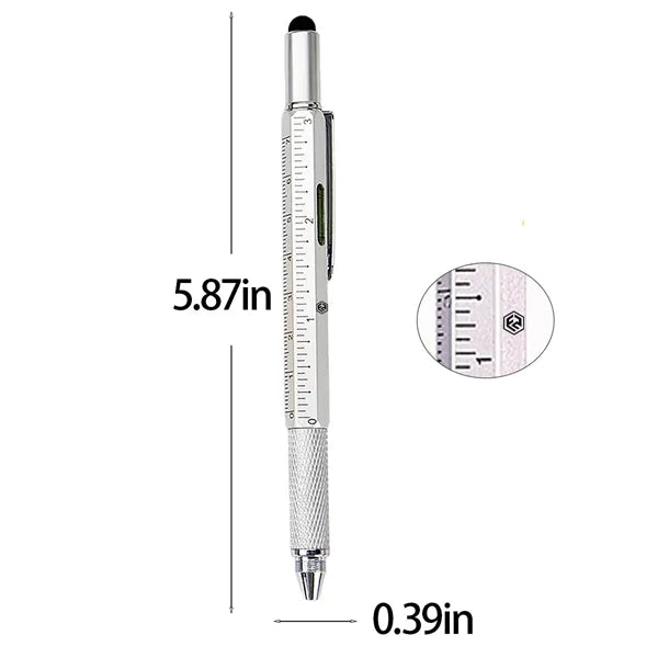 6-in-1 Multifunctional Tech Tool Ballpoint Pen for Men