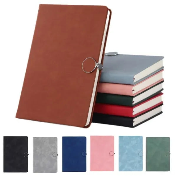 Magnetic Buckle Leather Hardcover Notebook A5 Personal Diary