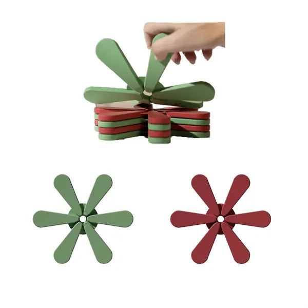 3 Pack Home Foldable Insulated Thick Silicone Pot Holders