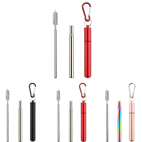Portable Telescopic Metal Straw
