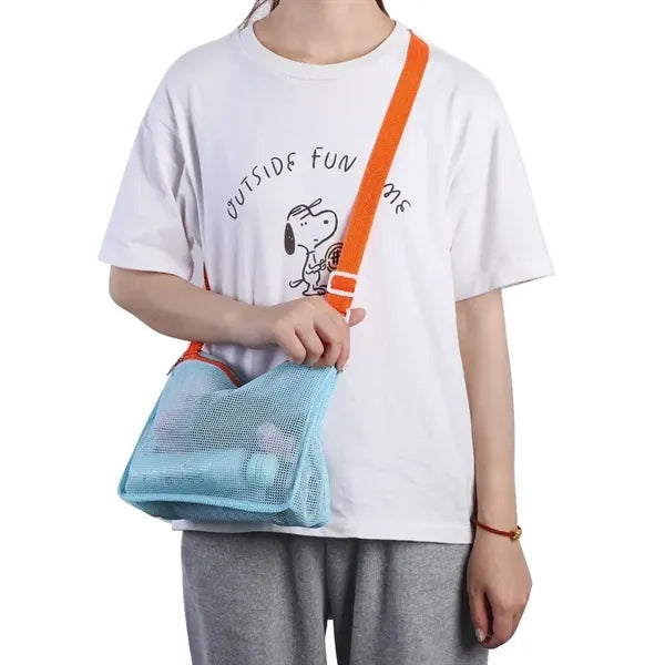 Colorful Poly Mesh and Oxford Fabric Bag