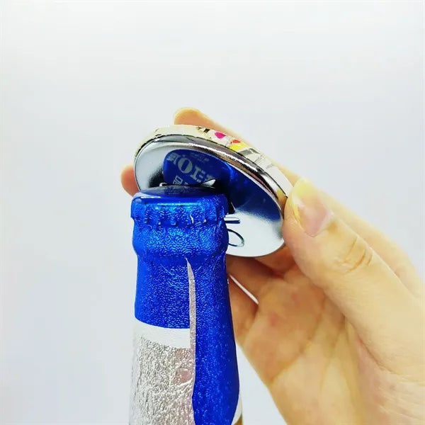 Fridge Magnet Bottle Opener Button