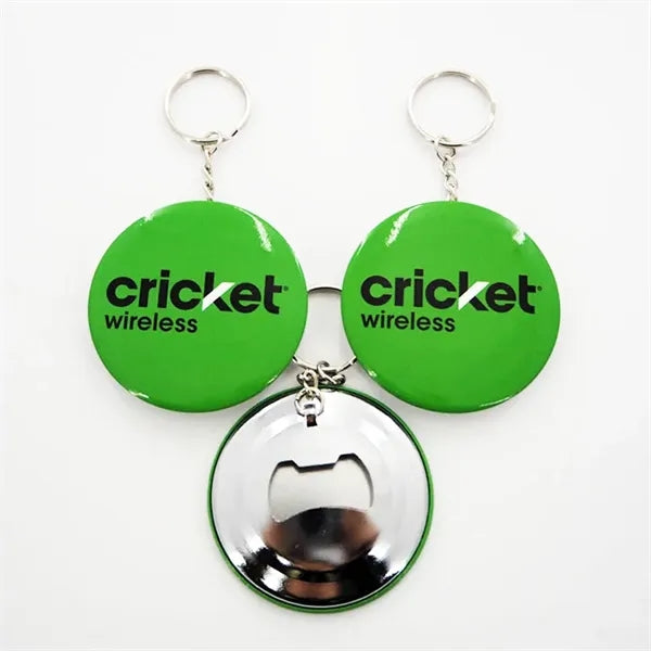 Button Badge Bottle Opener Key Ring