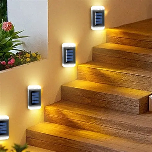 Cordless Waterproof LED Solar Wall Lights Outdoor
