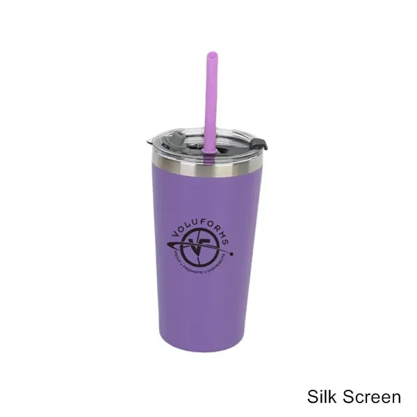 8/12 oz Double Wall Stainless Steel Kids Sipper Tumbler