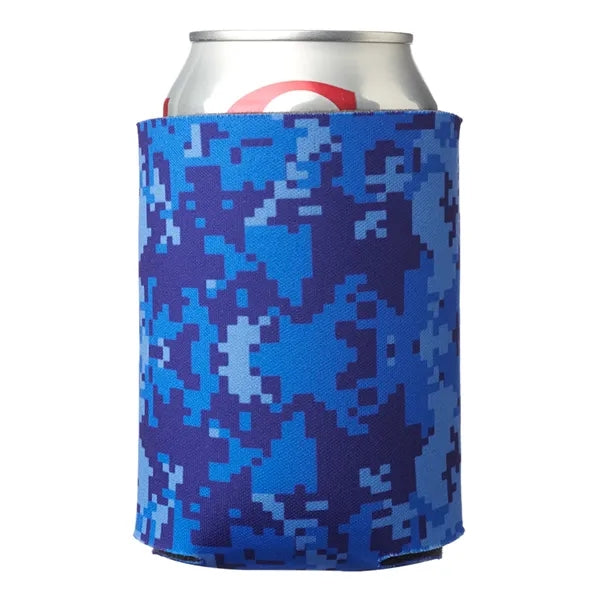 Digital Camo Foam Can Coolers