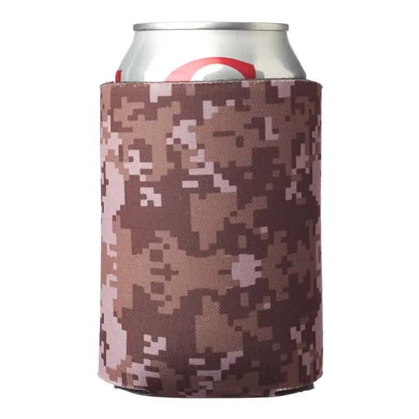 Digital Camo Foam Can Coolers