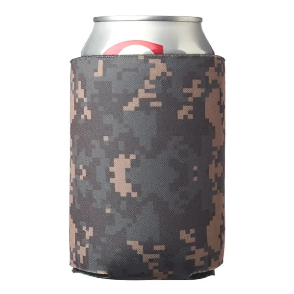 Digital Camo Foam Can Coolers