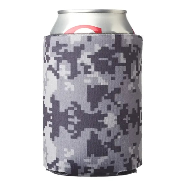 Digital Camo Foam Can Coolers