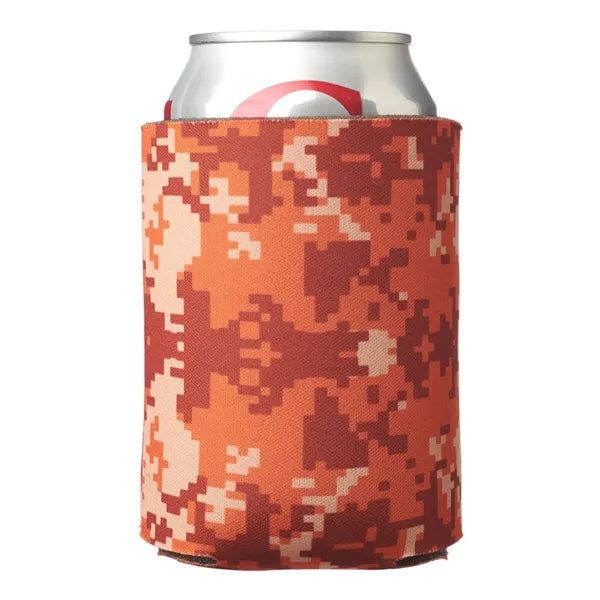 Digital Camo Foam Can Coolers