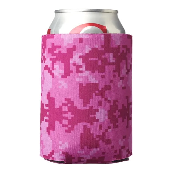 Digital Camo Foam Can Coolers