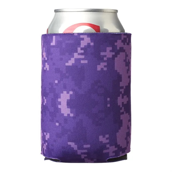 Digital Camo Foam Can Coolers