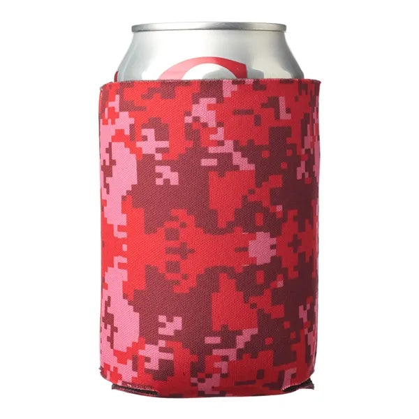 Digital Camo Foam Can Coolers