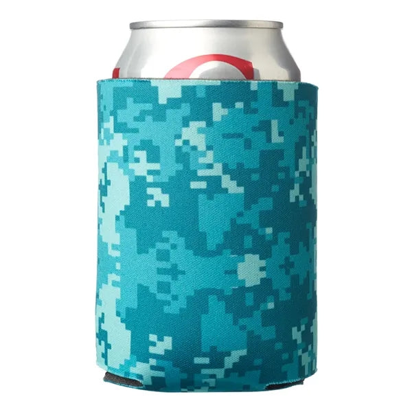 Digital Camo Foam Can Coolers