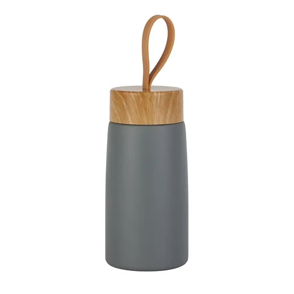 Eco-Friendly Wood Grain Stainless-Steel Water Bottle