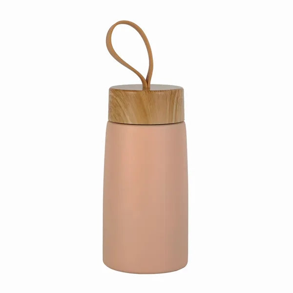 Eco-Friendly Wood Grain Stainless-Steel Water Bottle