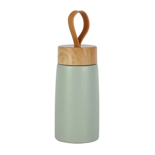 Eco-Friendly Wood Grain Stainless-Steel Water Bottle