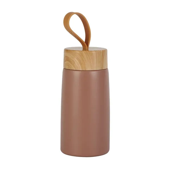 Eco-Friendly Wood Grain Stainless-Steel Water Bottle