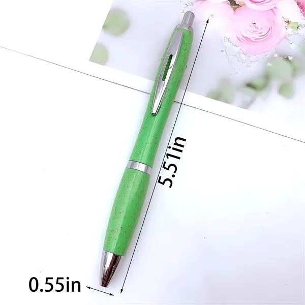 Eco Friendly Wheat Straw Pens Sustainable Ballpoint Products