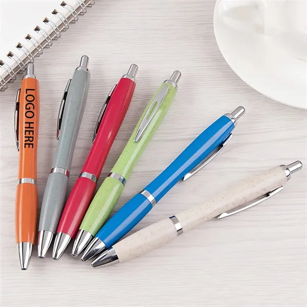 Eco Friendly Wheat Straw Pens Sustainable Ballpoint Products
