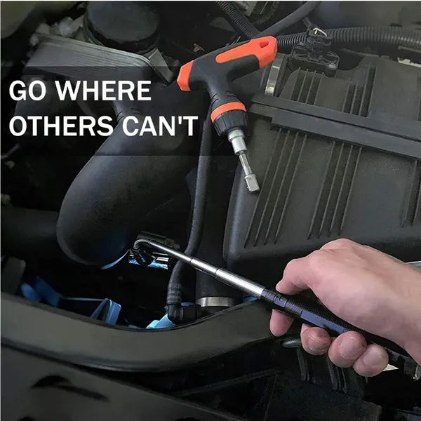 LED Telescopic Flexible Extensible Magnetic Flashlight