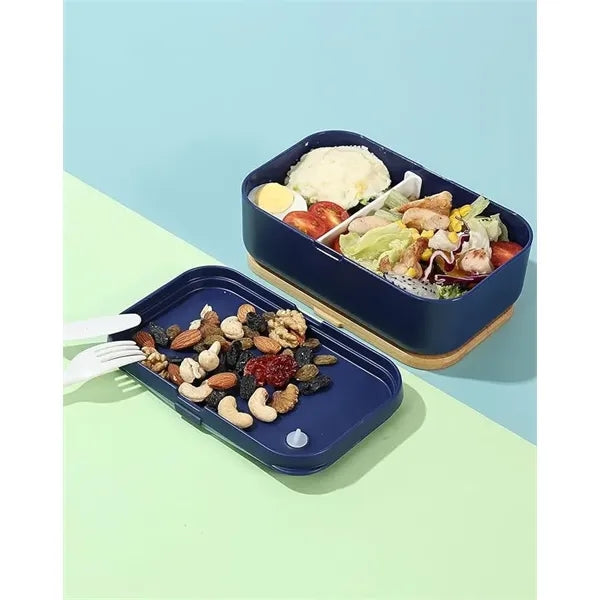 Bento Box for Adult Lunch Containers with Bamboo Lid