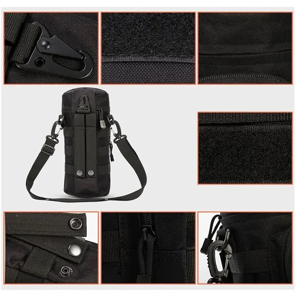 Tactical Kettle Bag Bottle Holder Outdoor Hiking Pouch
