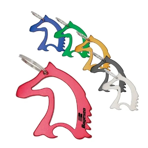 Horse Head Bottle Opener Keychain