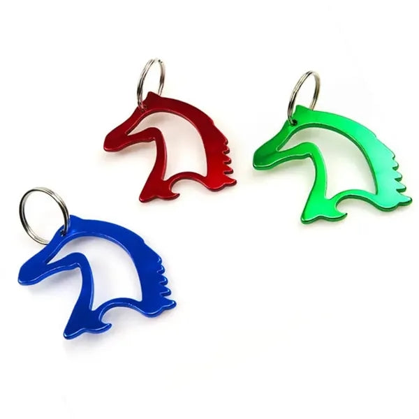 Horse Head Bottle Opener Keychain