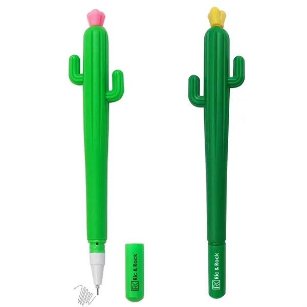 Cactus Pen With Flower
