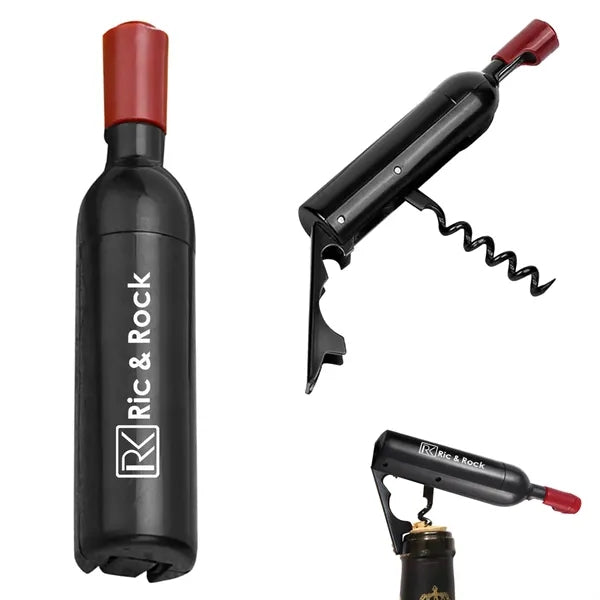 Bottle Shaped Corkscrew Opener