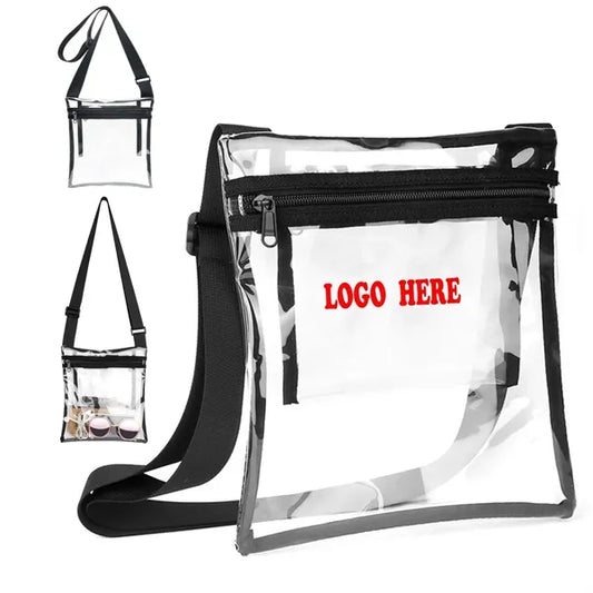 Adjustable Waterproof Transparent Crossbody Bag