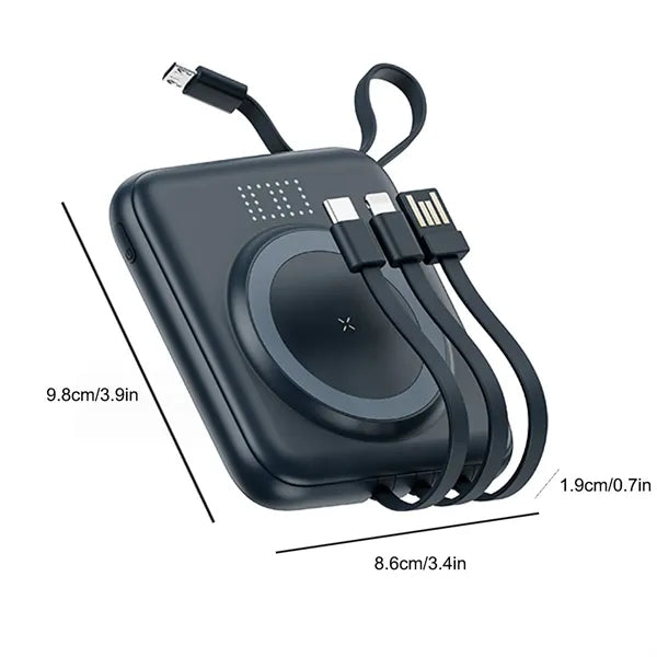 Wireless Magnetic Charger 10K Battery with Bracket
