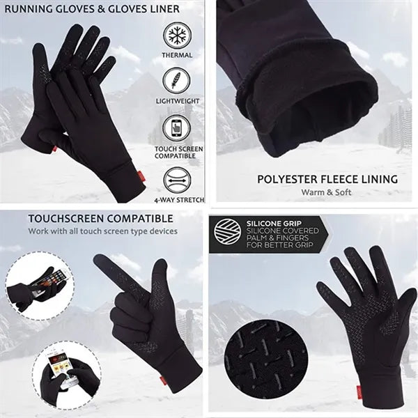 Lightweight Running Gloves For Winter Early Spring Or Fall