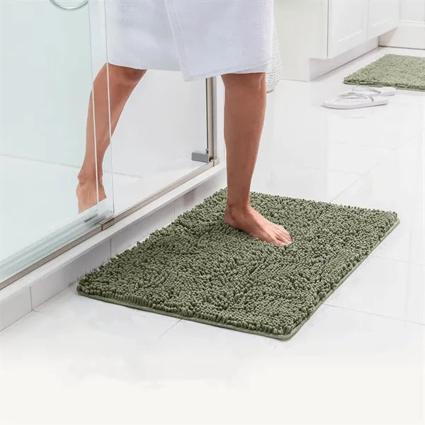 Bathroom Mat with Rubber Backing