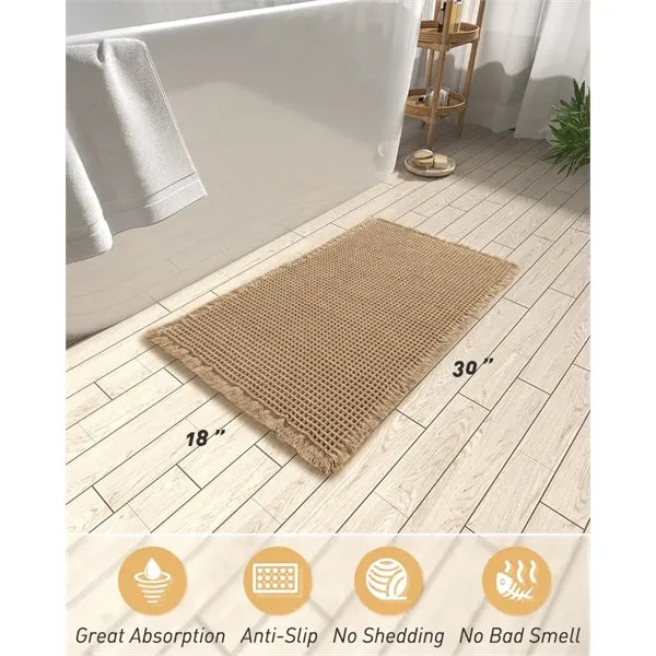 Upgraded Waffle Bath Mat