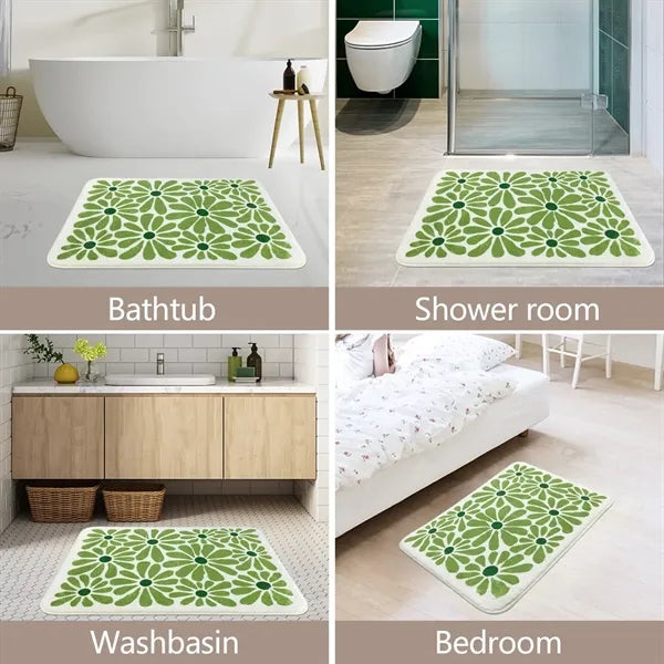 Green Bathroom Rugs Bath Mat